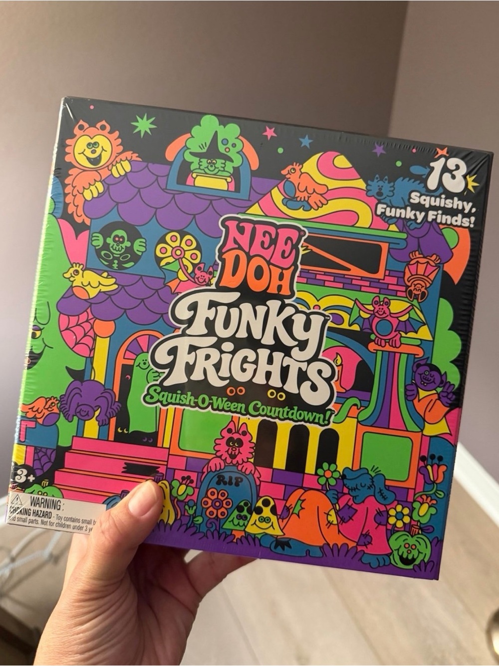 Authentic Viral NEEDOH Funky Frights Squish-O-Ween Countdown - New + Sealed